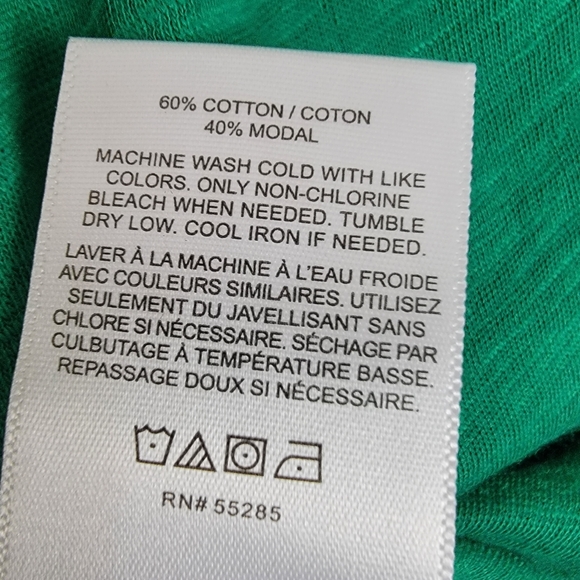 Express | Green Ruffled Top - Picture 3 of 3